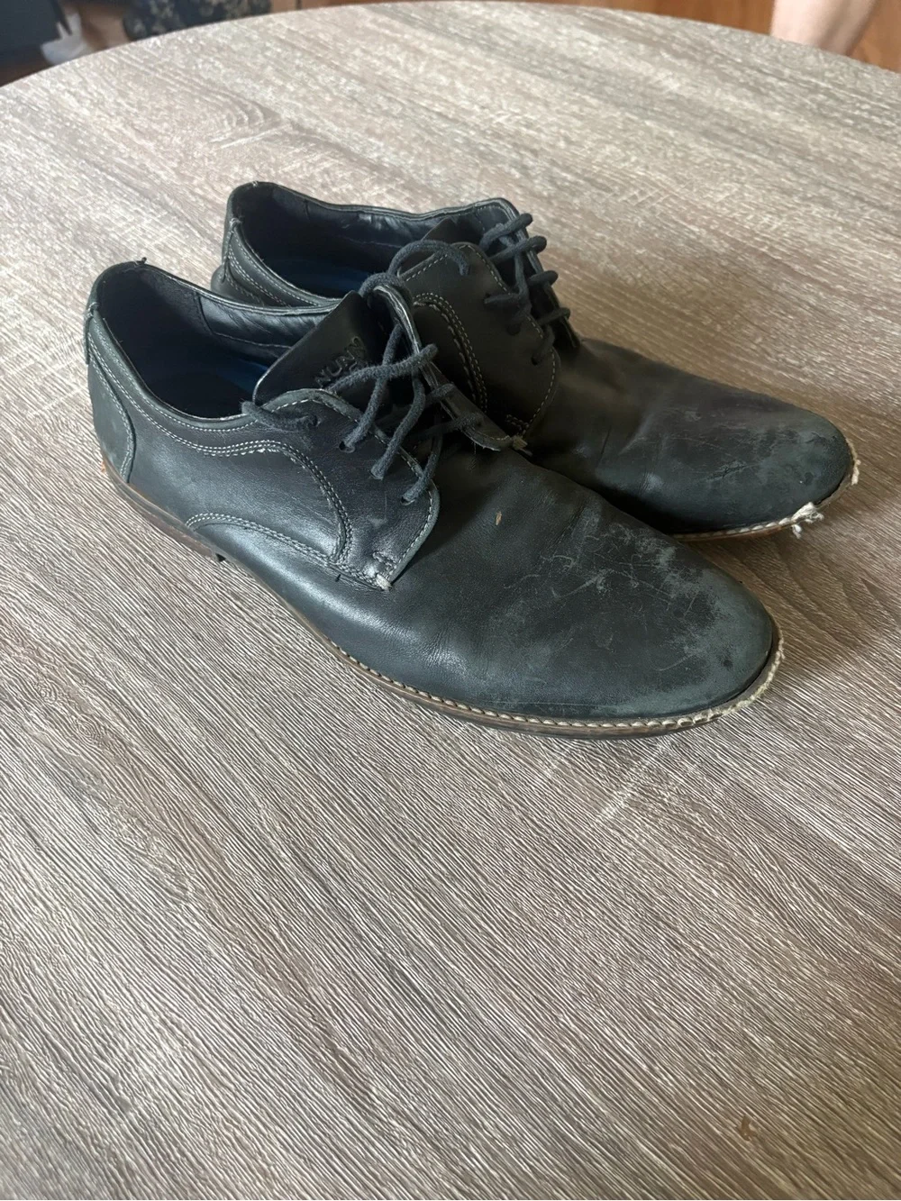 Nunn Bush Black Lace-Up Derby Shoes